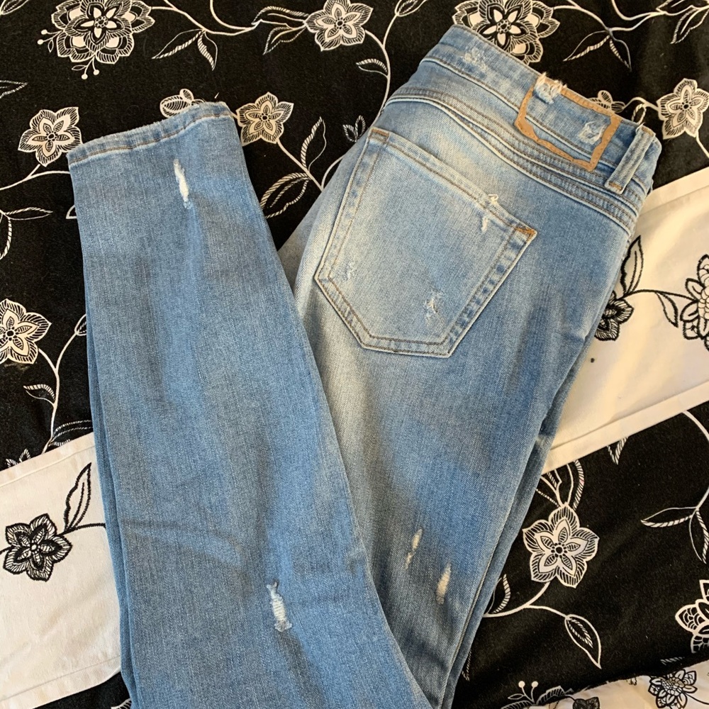 Zara ripped jeans